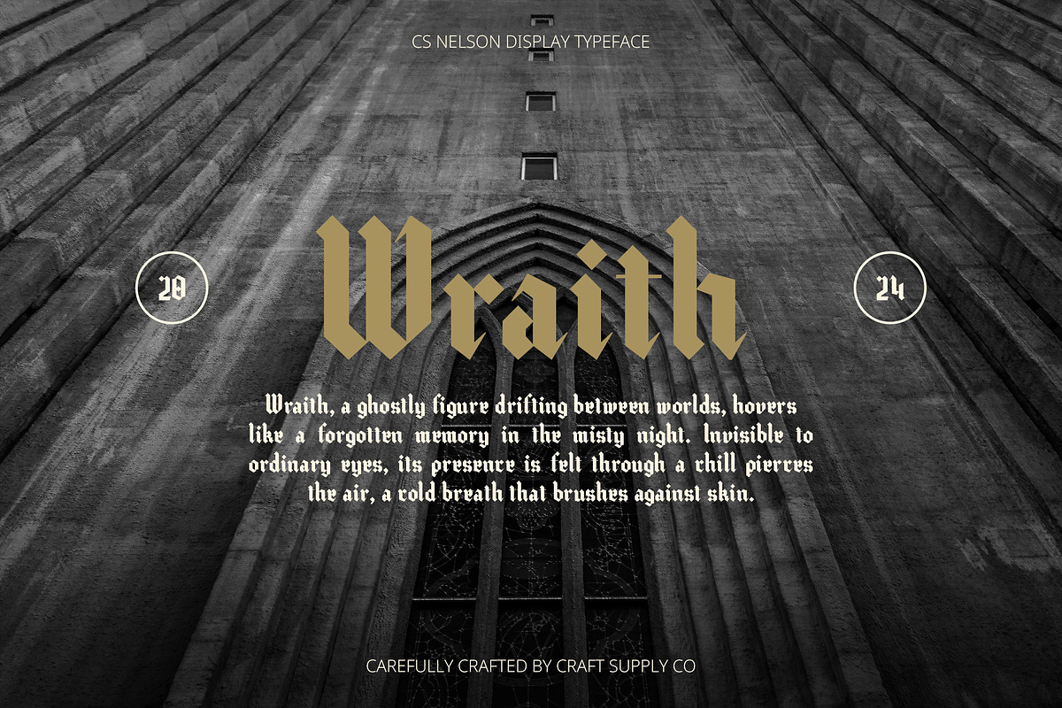 CS Nelson – Gothic Font, a Serif Font by Craft Supply Co. (Photo 6 of 8)