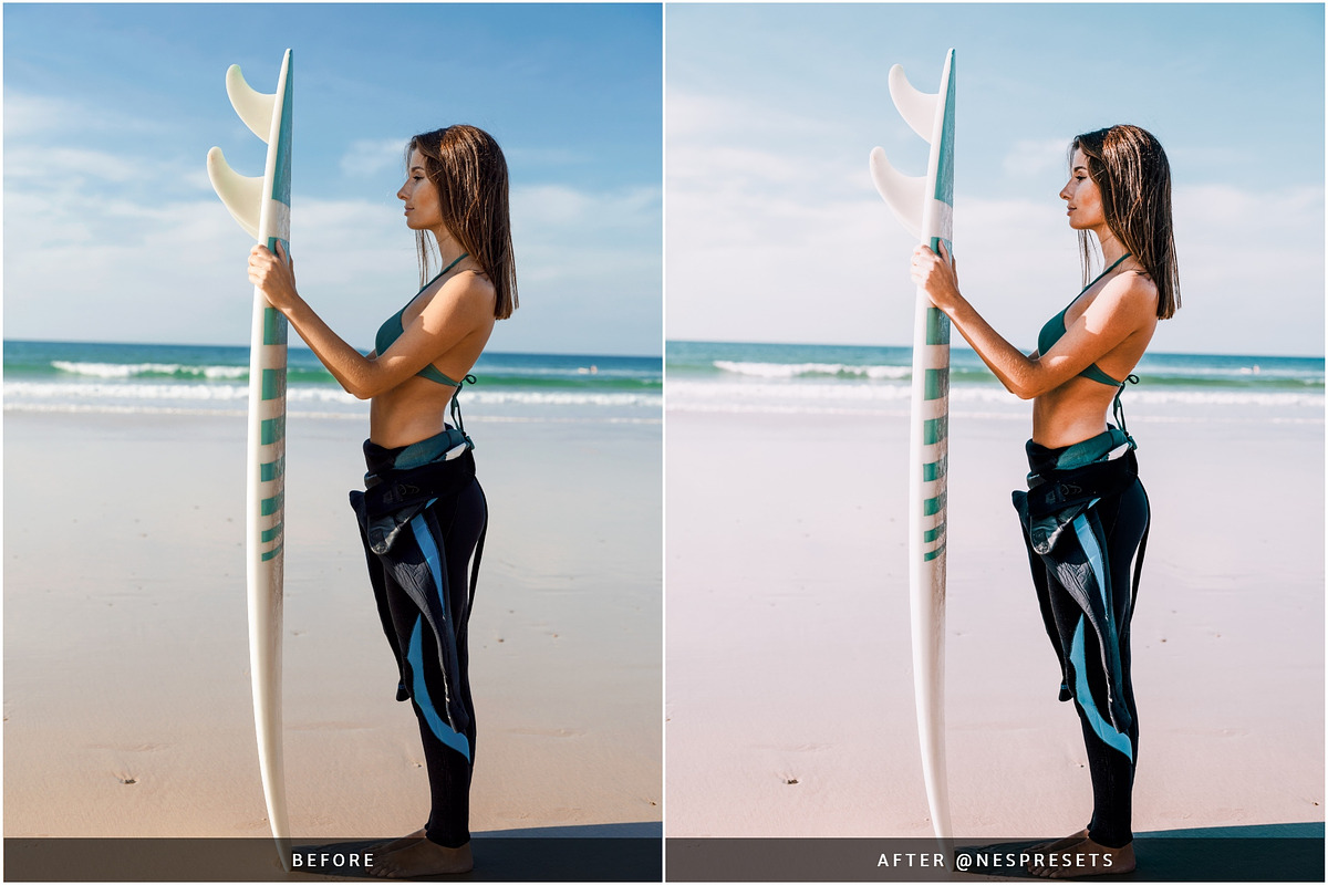 MALDIVES BLUE LIGHTROOM PRESETS, an Action Add-On by Nes Design Co (Photo 4 of 10)