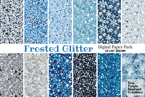 Winter Snowflake Glitter Holiday JPG, a Texture Graphic by Fine Purple Elephant