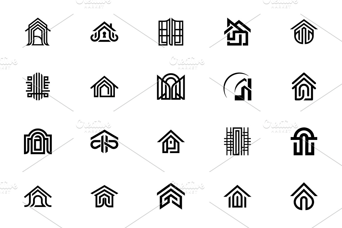 Architecture Real Estate Logo Pack, a Branding & Logo Template by Vectorium Studio (Photo 4 of 11)