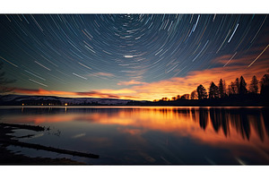 night star swirl In ai generated, a Nature Photo by pikepicture