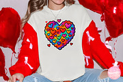 Brushstroke Valentine Heart PNG, an Illustration by CreationArt (Thumbnail 3 of 5)