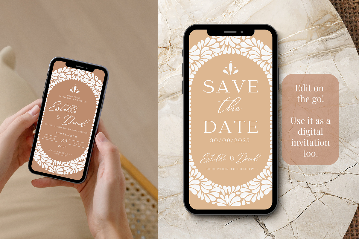 Talavera Wedding Invitation Bundle, a Templates & Theme by Akbaly (Photo 10 of 12)