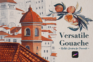 Versatile Gouache Procreate Brushes