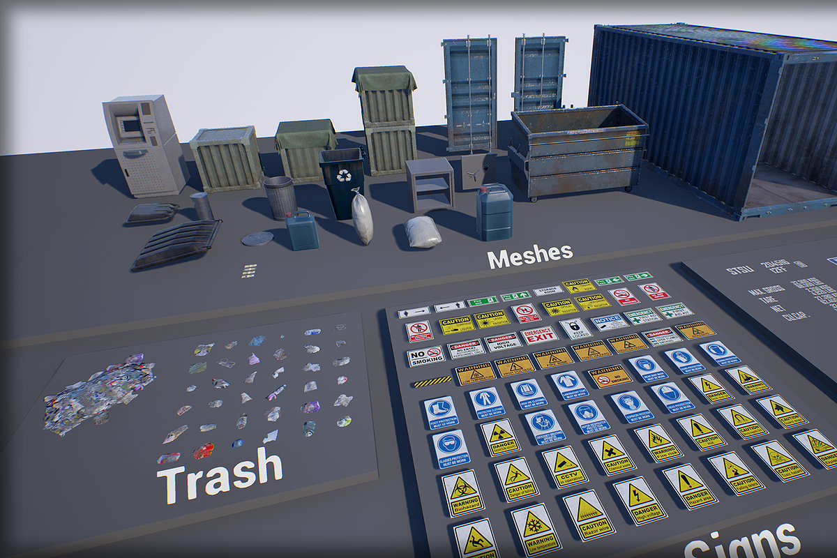 Industry Props Pack 4, a Furniture 3D Model by SilverTM (Photo 6 of 7)
