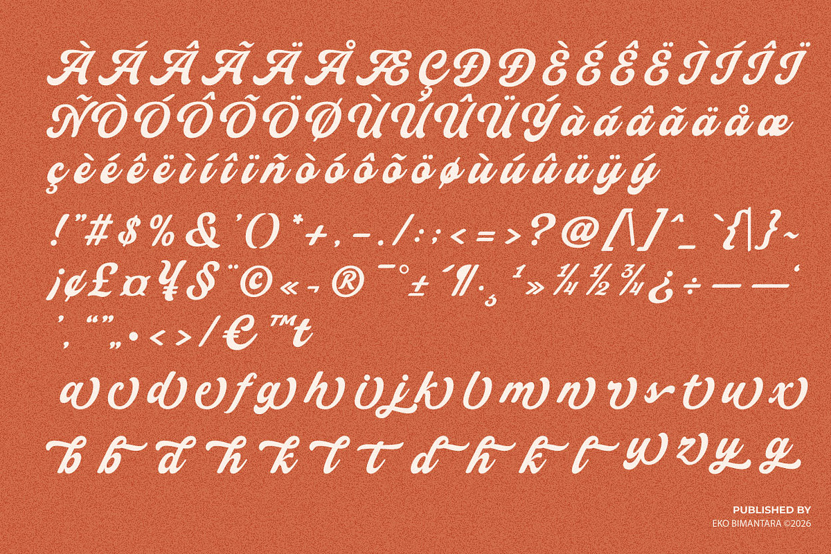 Handies; Bold Display Script, a Script Font by Eko Bimantara (Photo 7 of 10)