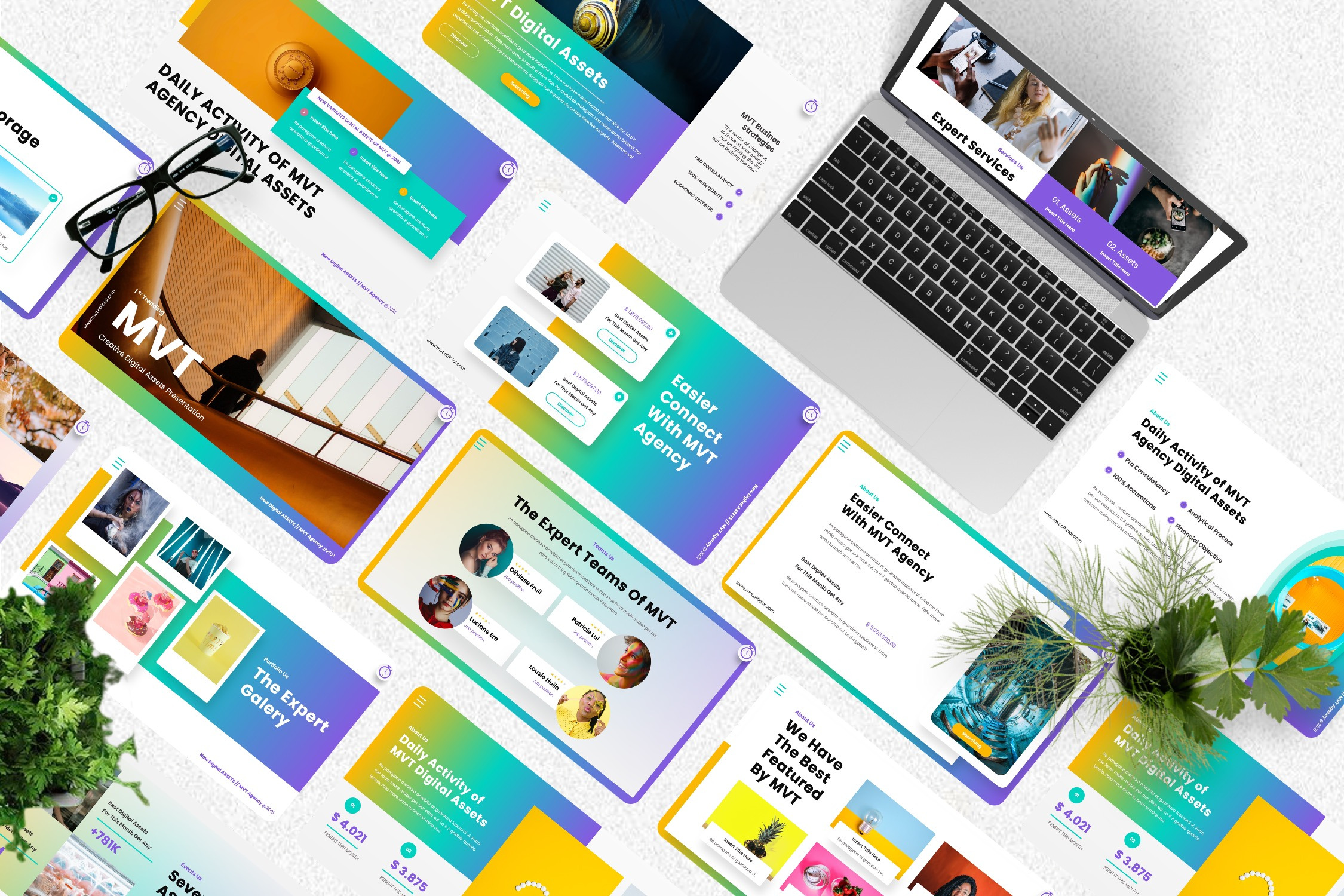 MVT - Digital Assets Powerpoint, a Presentation Template by Dhabee