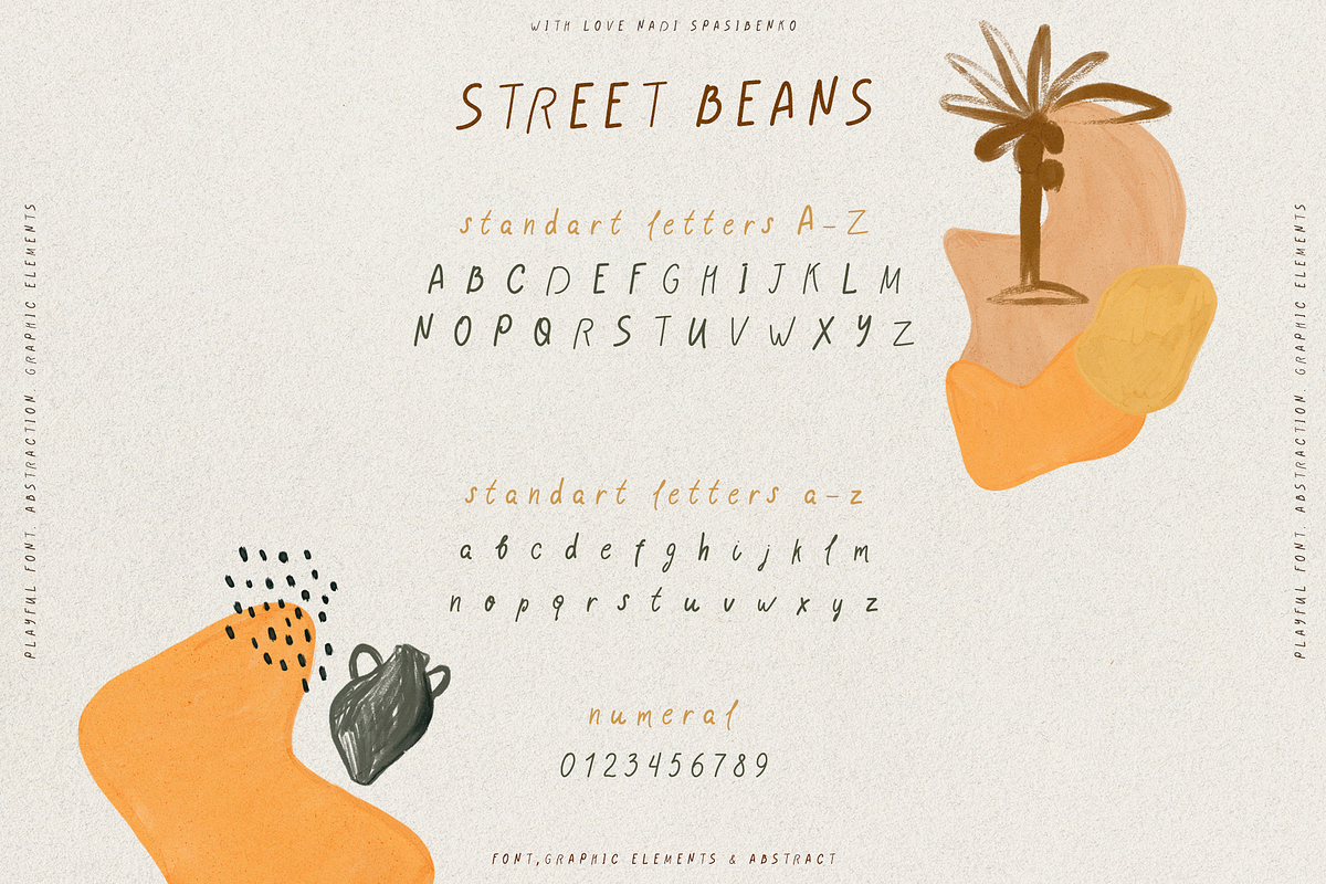 Street Beans || Fun Font & Extras, a Handwritten Font by nadispasibenko (Photo 7 of 15)