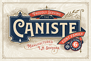 Caniste Font Family, a Serif Font by Ilham Herry (Thumbnail 1 of 10)