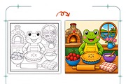 Bold Easy Frog Days Coloring Book, an Object Illustration by Coco Bloom (Thumbnail 4 of 8)
