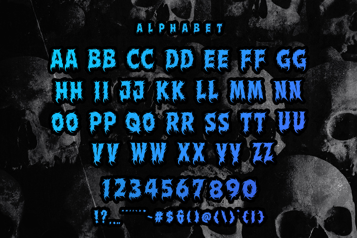 Sinners Domination Metal Horror Font, a Blackletter Font by dansdesign (Photo 2 of 7)
