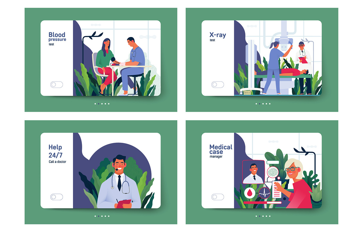 Part 1 Medical website illustrations, a Healthcare Illustration by Grivina's shop (Photo 28 of 37)
