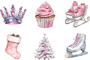 Kawaii Girly Aesthetic Clipart, an Illustration by CraftArtStudio (Thumbnail 2 of 6)