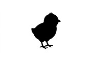 Fluffy Chick Silhouette Set, an Object Graphic by Creativeshirt (Thumbnail 3 of 3)