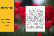 Mother's Day Greeting Coloring Pages, an Illustration by ChristinaDesigns (Thumbnail 5 of 5)