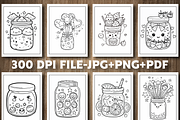 Cute Kawaii In A Jar Coloring Book, an Education Illustration by Design Station (Thumbnail 4 of 5)
