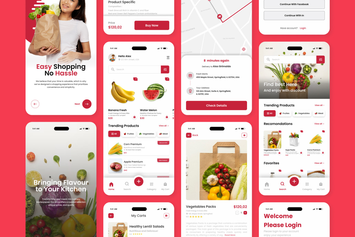 Shopyu - Grocery Mobile App, an App Template by twinstd (Photo 4 of 5)