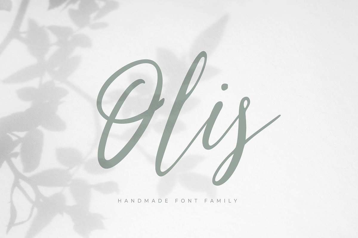 Olis — handmade font family