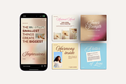 Self-Care Instagram Canva Templates, a Social Media Template by Karisma Studio (Thumbnail 2 of 10)