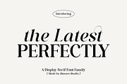 Latest Perfectly Serif Font, a Serif Font by HansCo Studio (Thumbnail 1 of 11)
