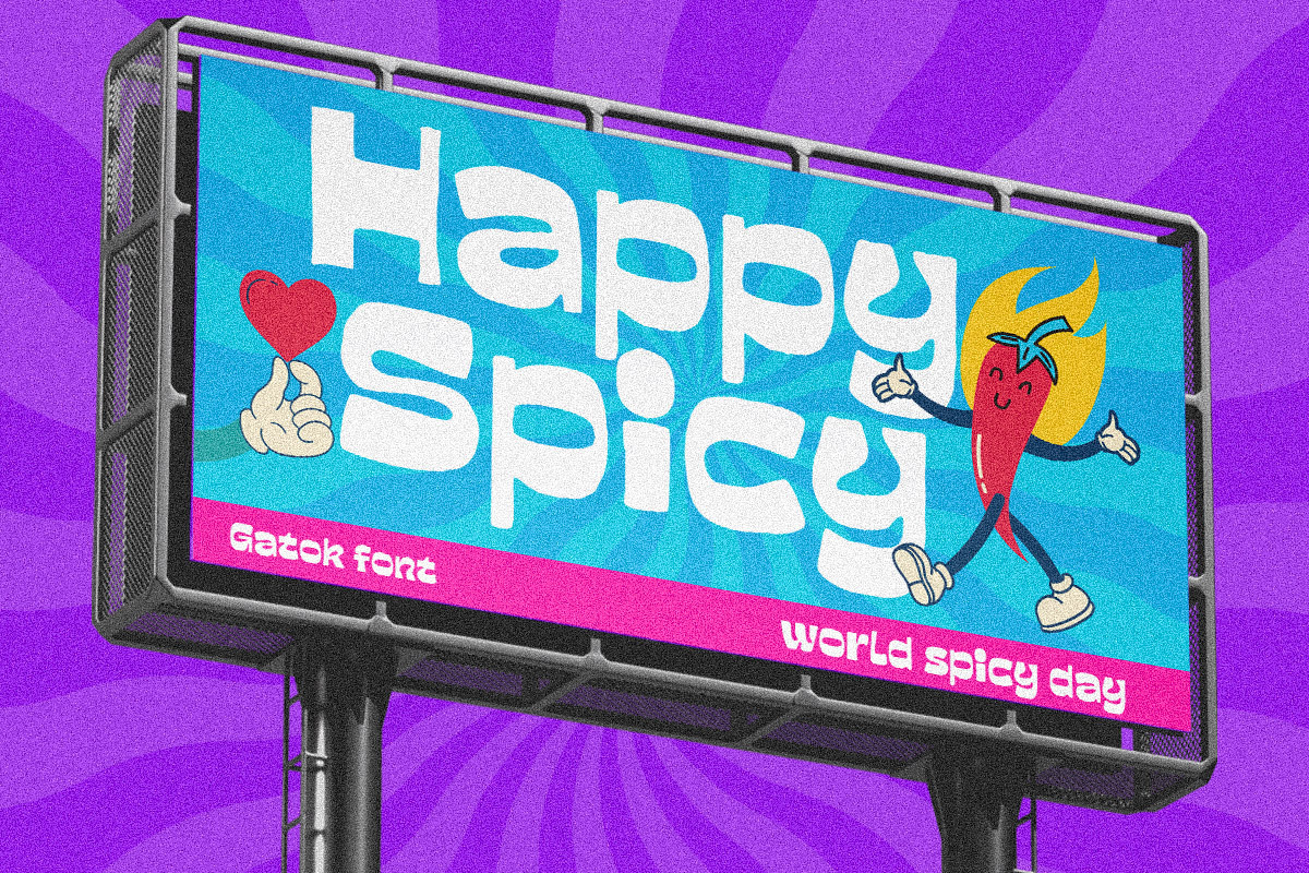 Gatok - Playful Display Typeface, a Sans Serif Font by Afkari Studio (Photo 7 of 10)