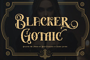 Blacker Gothic, a Blackletter Font by Letterara (Thumbnail 1 of 15)