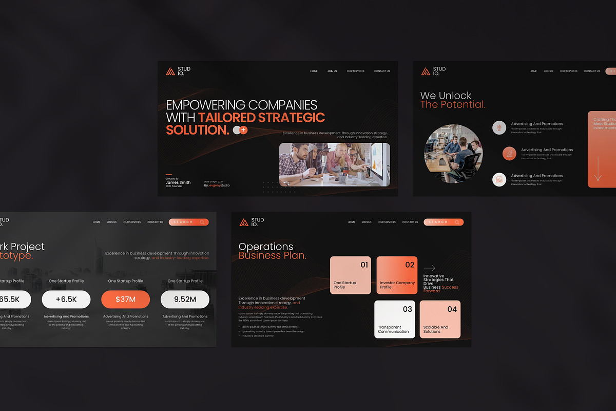 Company Strategic Solution Template, a Presentation Template by ...