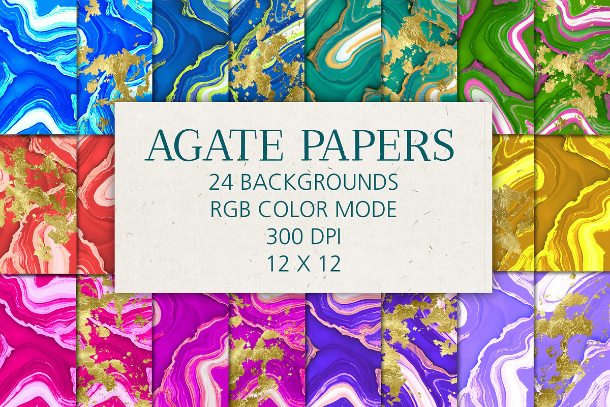 24 Agate Background Textures, a Texture Graphic by Patterns for Dessert (Photo 1 of 8)