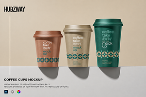 Paper Take Away Coffee Cup Mockup, a Cups & Container Mockup by Hubzway