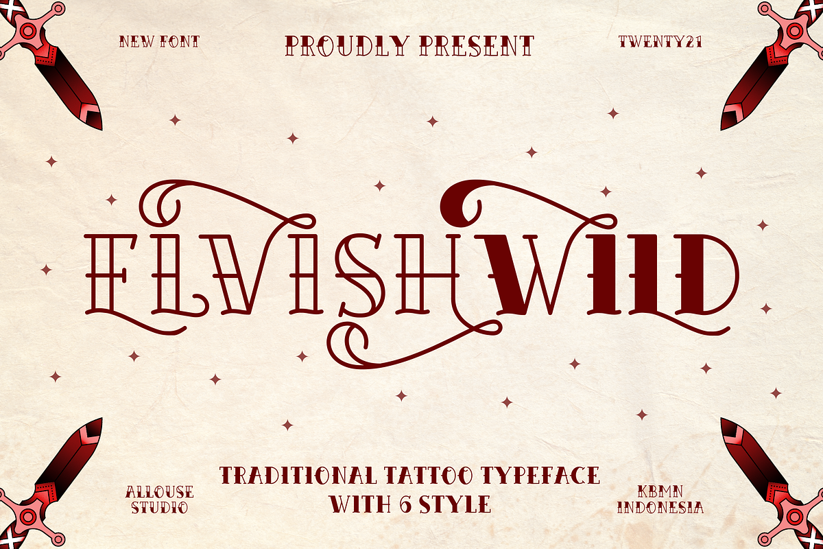 Elvishwild Font, a Script Font by Allouse Studio (Photo 1 of 17)
