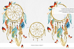 DreamCatchers And Feathers Clip Art