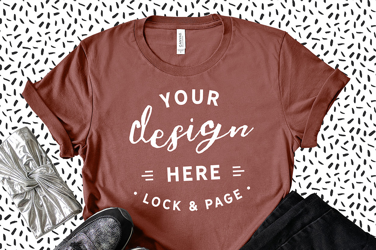 Bella Canvas 3001 Graphic Mockups, a Shirt Mockup by lock and page (Photo 56 of 65)