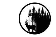 Beautiful deer forest circle art, an Illustration by Amazin_art (Thumbnail 10 of 32)