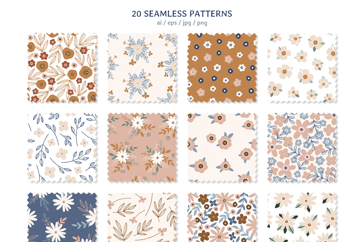 Floral Hearts - Romantic Collection, a Pattern Graphic by simpleblues (Photo 5 of 11)