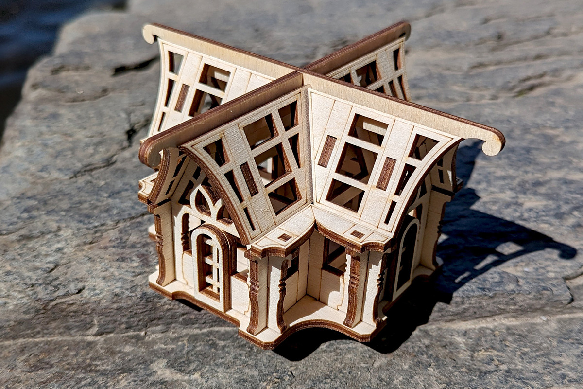 Small 3d Greenhouse - Laser Cut File, an Object Graphic by VectorPainter (Photo 4 of 14)