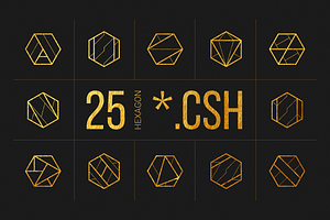 25 Linear Geometric Shapes. Part I, a Shape Add-On by le-genda
