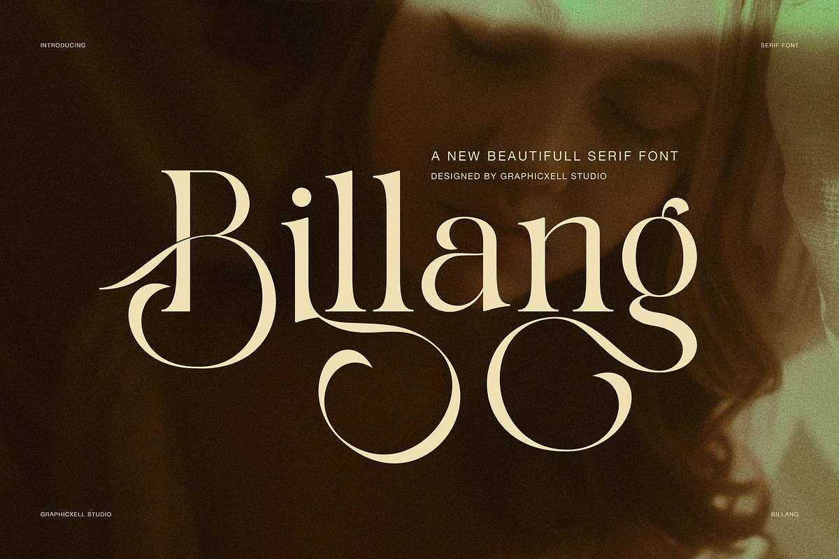 Billang – Elegant Serif Font, a Serif Font by Graphicxell (Photo 1 of 8)