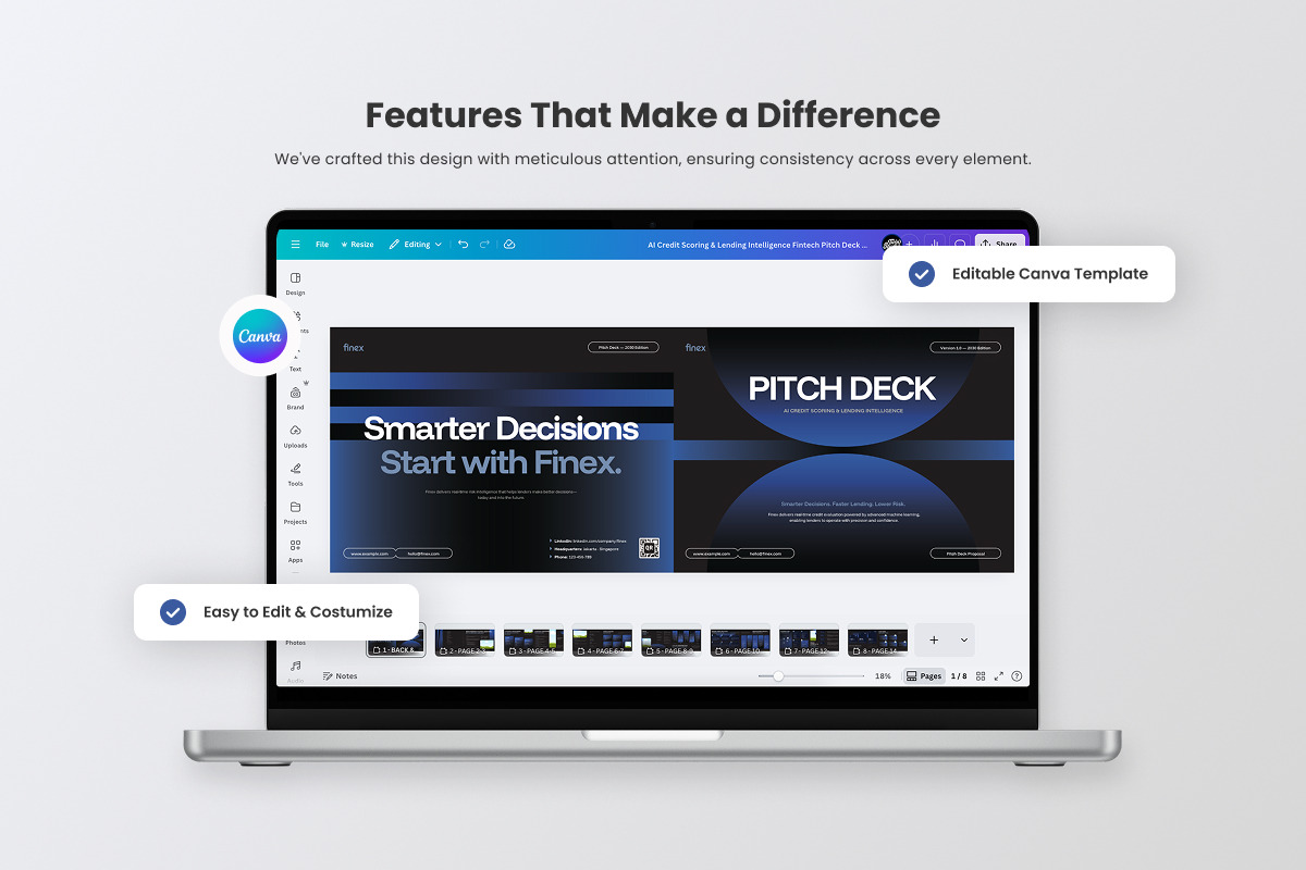 Lending Intelligence Fintech Pitch, a Brochure Template by productype1 (Photo 4 of 7)