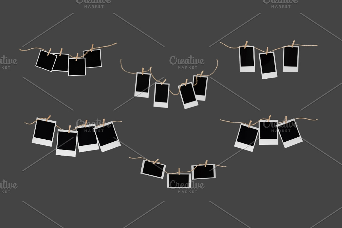 64 Scattered Polaroid Photo Frames, an Abstract Photo by Ksuview (Photo 4 of 10)