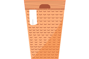 dirty laundry basket vector icon, an Object Illustration by vectorpointstudio