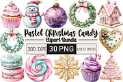 Pastel Christmas Cookies Candy, an Illustration by Black Bird Studio (Thumbnail 1 of 6)