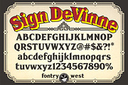 FHA Sign DeVinne, a Serif Font by Fontry West (Thumbnail 1 of 9)