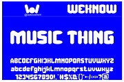 Music Thing, a Font by weknow (Thumbnail 1 of 8)