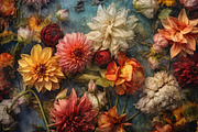 85 Fine Art Vintage Floral Design, a Texture Illustration by Bilgep_design (Thumbnail 15 of 19)