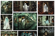 Haunted Halloween Backgrounds, a Seasonal Illustration by pictures for you (Thumbnail 6 of 17)