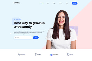 Sannly - Agency Website Design