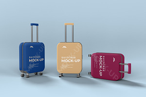 Travel Suitcase Mockups