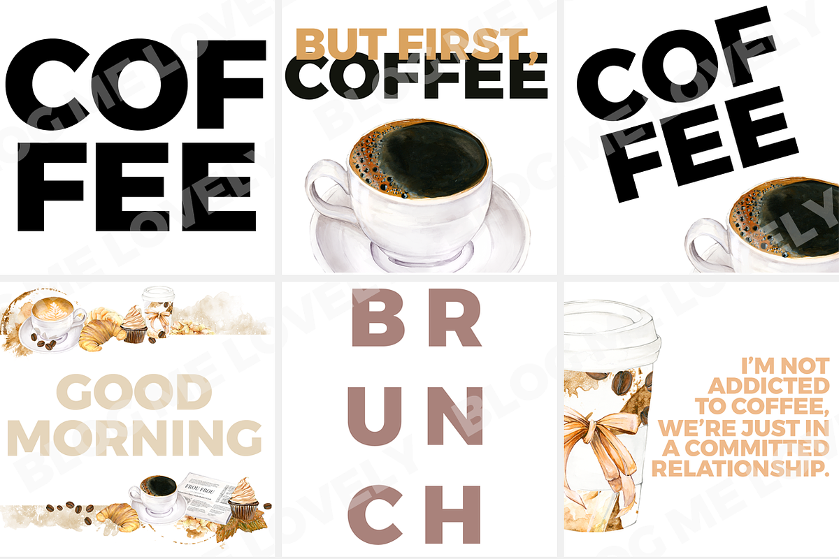 Instagram Quotes - Coffee Collection, a Templates & Theme by Design Me Lovely (Photo 1 of 2)