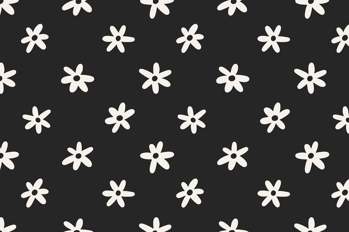 Floral seamless daisy patterns set, a Pattern Graphic by Good Studio