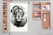 Lion head | hand drawn | vector, a Work Illustration by AnastasiyaOleynik (Thumbnail 2 of 5)